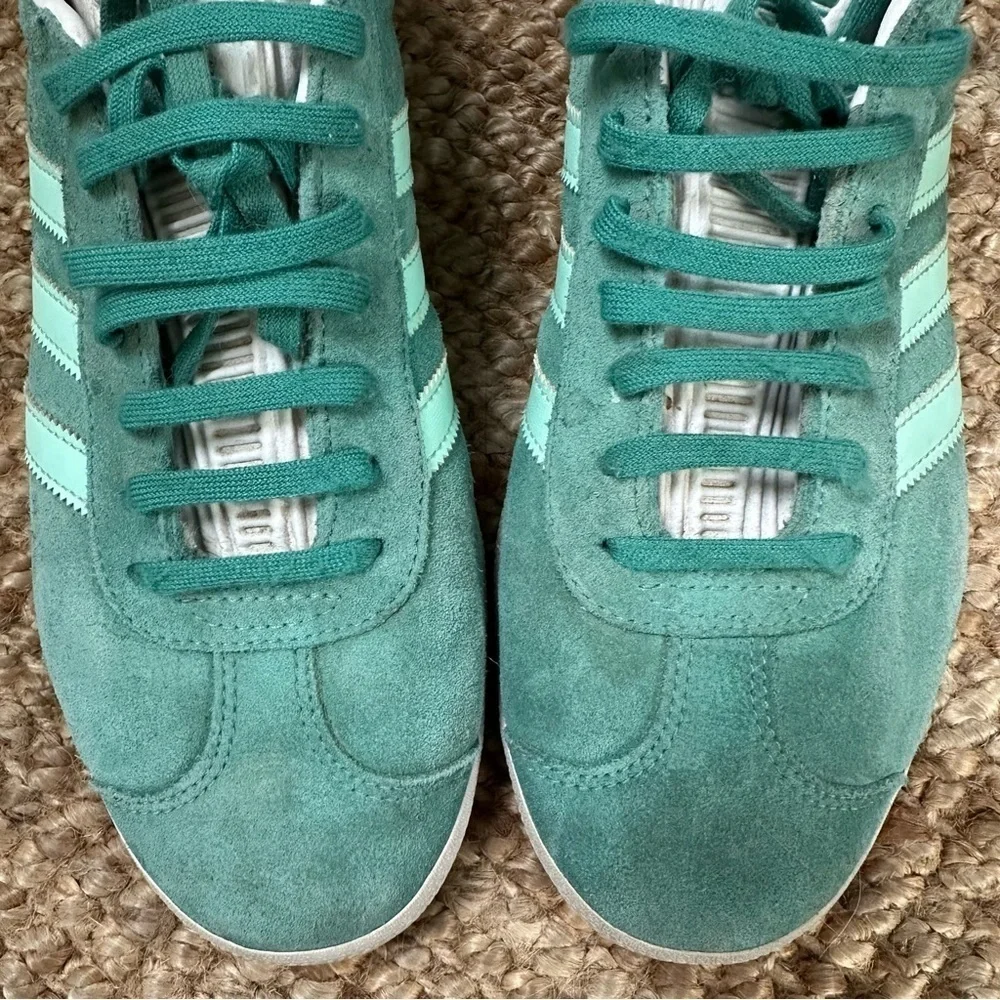 adidas Gazelle True Green/ Clear Mint/ Ftw White mens 8